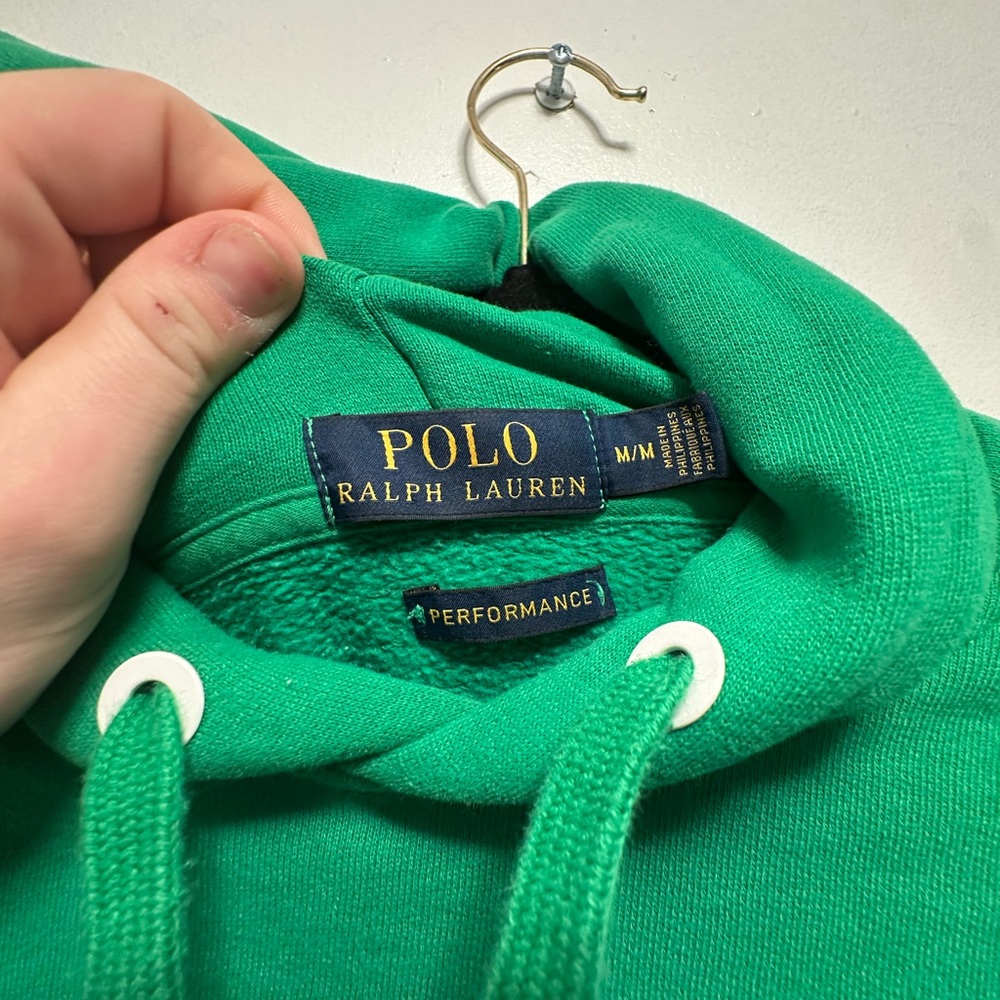 Polo by Ralph Lauren Medium men's Bright Green Hoodie - Picture 10 of 12